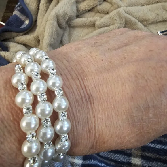 NEW Swarovski Crystal & Pearl Bracelet - Picture 5 of 10